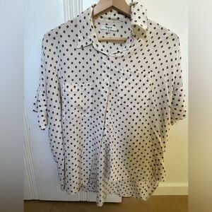 Madewell silk courier shirt
